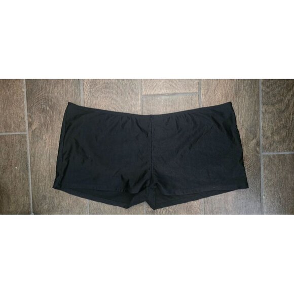 Light Blue Paisley Print Tankini swim suit top with boy shorts - Picture 5 of 5